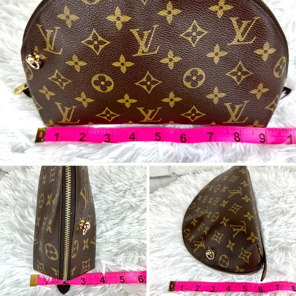 Louis Vuitton Demi Ronde Crossbody Pouch bag with chain, scarf and dust bag - Picture 16 of 16